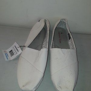 Skechers Bobs Women's Memory Foam Slip-On Shoes White 33645 Size 11